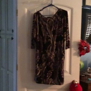 Mid sleeve mini dress